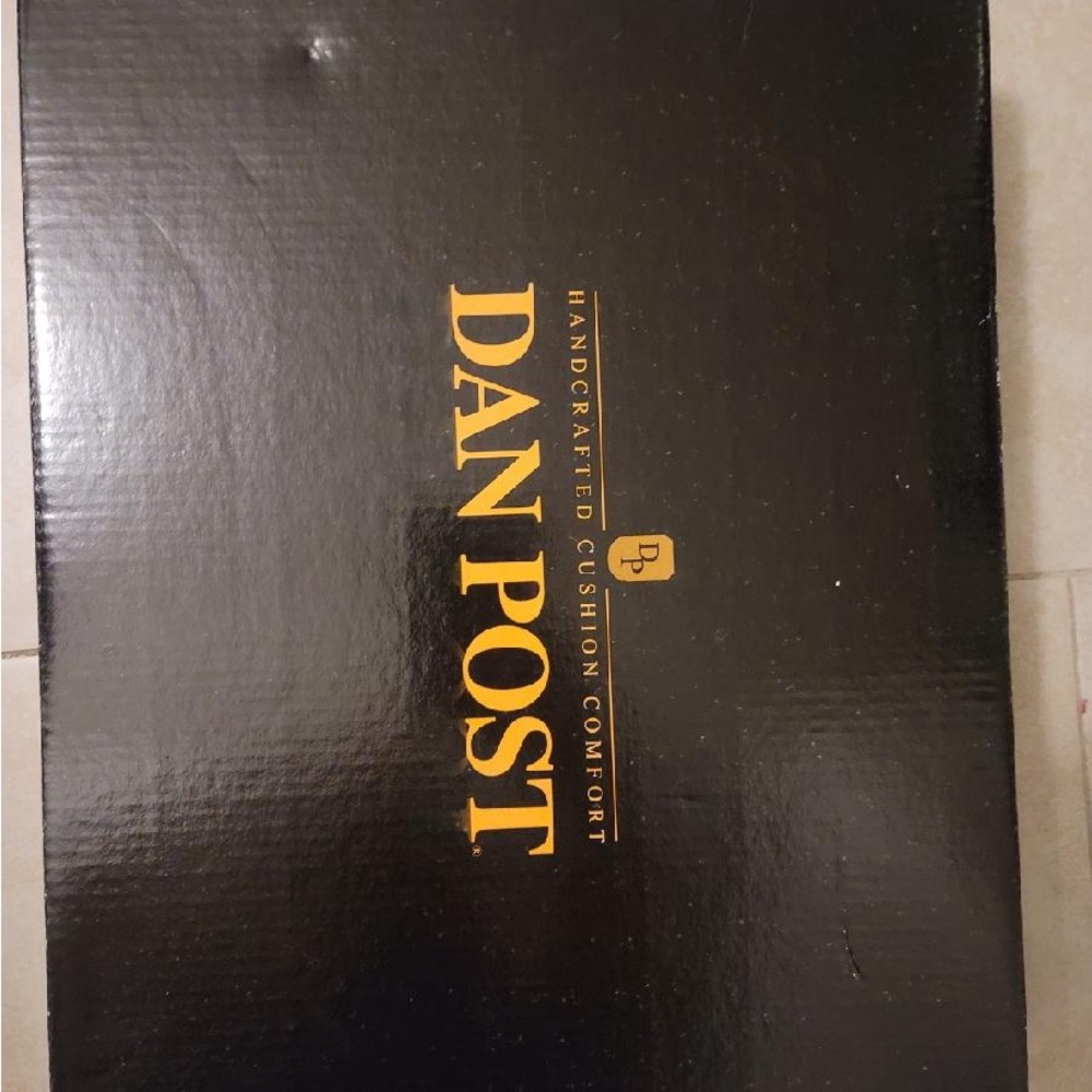 Dan Post Black Western Boot With Embroidered Scro… - image 2